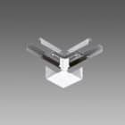Disano - Accessoire 6015 Jonction d'angle en 'L' blanc en acier galvanisé