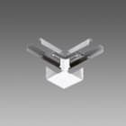 Disano - Accessoire 6015 Jonction d'angle en 'L' blanc en acier galvanisé