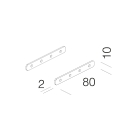 Disano - Accessoire 6075 Etrier de jonction pour ligne continue MADRID