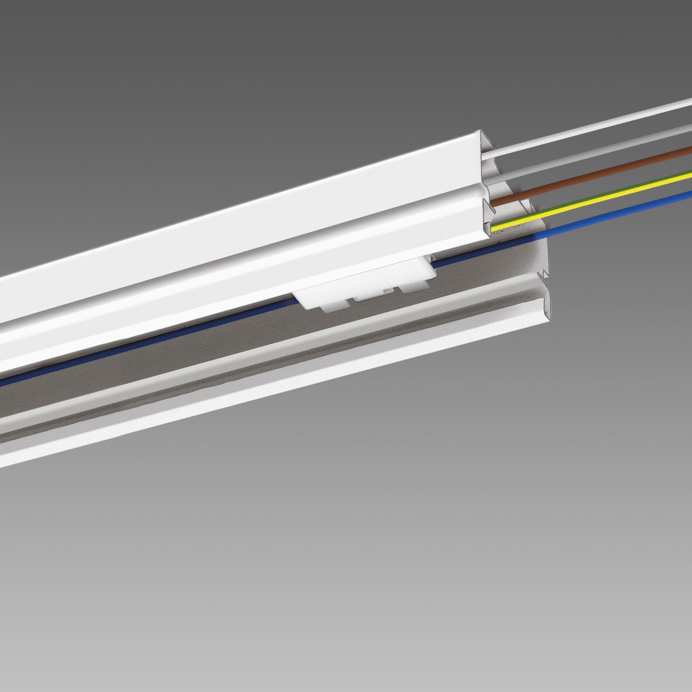 Disano - Canal Electrique 6003 blanc 11P L= 4263Mm