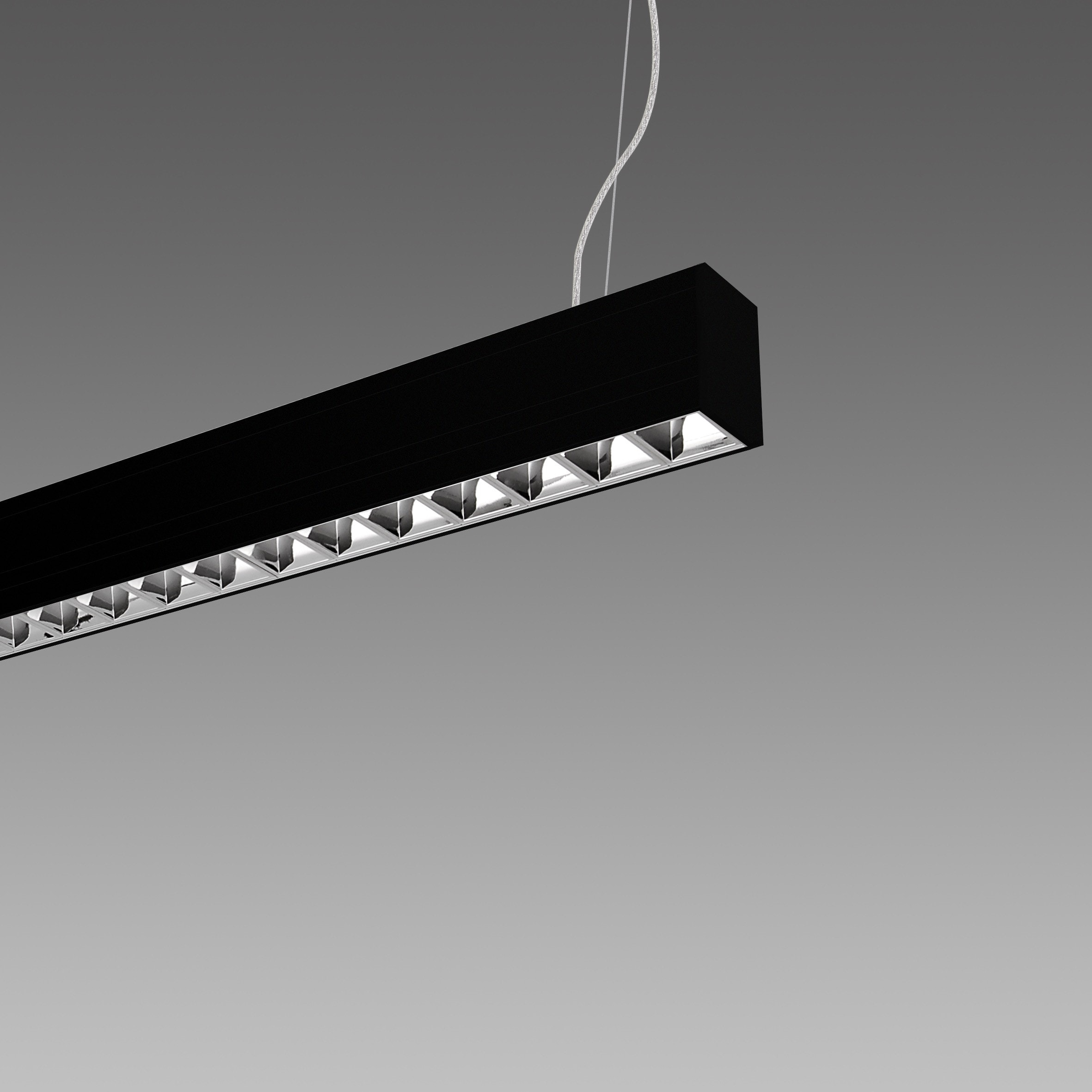 Disano - PARIGI 6630 Led 39W 4180lm 4000K noir UGR16