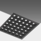 Disano - CRETA 833 Led 30W 2489lm Dali noir 4000K 600X600