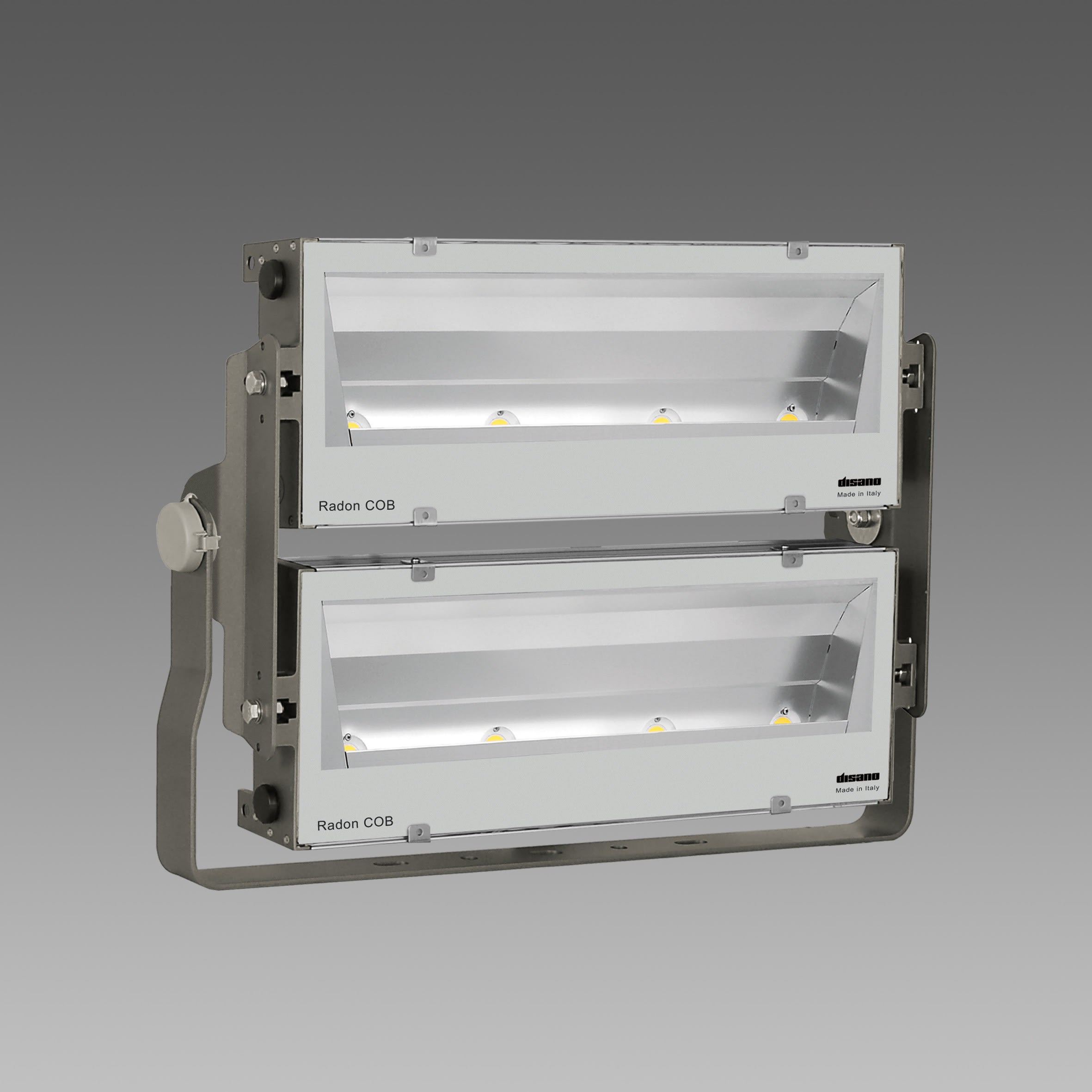 Disano - RADON COB HE 2151 Led 580W graphite Ip66 Ik08 76725lm 3000K asymétrique 50°
