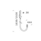 Disano - Accessoire 1362 Bras Vers Le Haut L= 1M argent