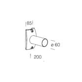 Disano - Accessoire 327 Bras court graphite L = 200