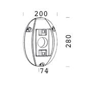 Disano - Accessoire 302 Fixation Au Mur argent sablé
