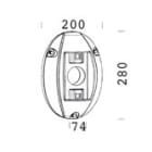 Disano - Accessoire 302 Fixation Au Mur argent sablé
