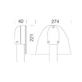 Disano - Accessoire 502 Fixation Mono mât Green gris