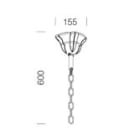 Disano - Accessoire 518 Fixation avec Chaînette anthracite