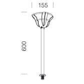 Disano - Accessoire 519 Fixation Avec Tiges anthracite