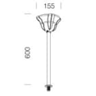 Disano - Accessoire 519 Fixation Avec Tiges anthracite