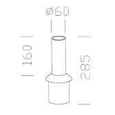 Disano - Accessoire 528 Raccord Tête mât anthracite