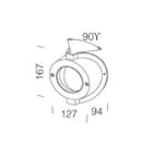 Disano - Accessoire 116 Support Angulaire noir en nylon