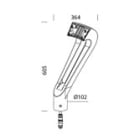 Disano - Accessoire 280 Bras Fourche VISCONTI graphite