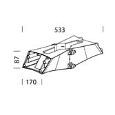 Disano - Accessoire 282 Bras Court Double graphite