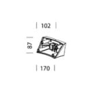 Disano - Accessoire 283 Bras Court Mural graphite