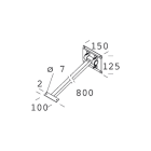 Disano - Accessoire 41 Bras Orientable blanc pour MICRO RODIO