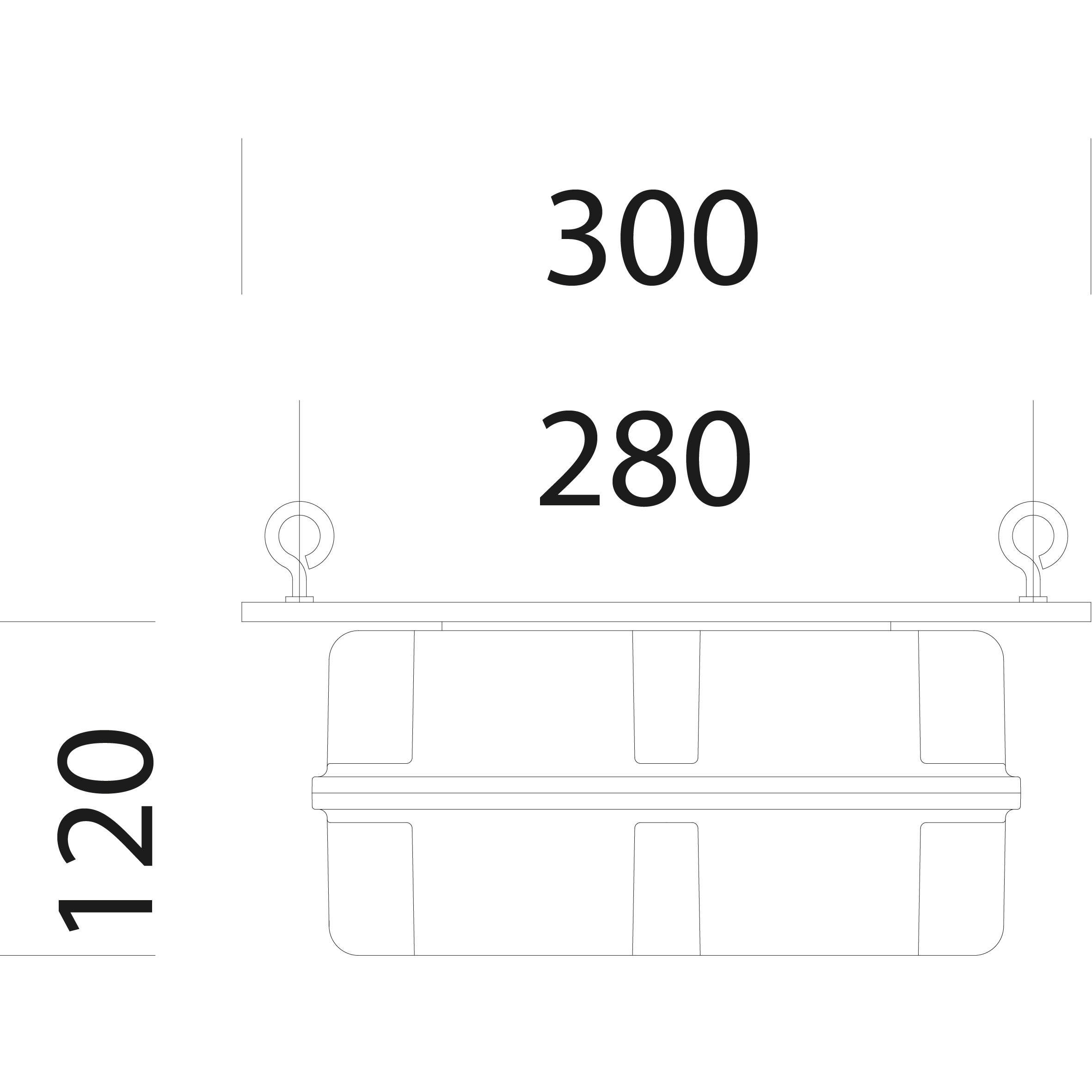 Disano - Accessoire 1175 Boitier Secours SATURNO noir