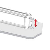 Disano - Accessoire 905 Etrier Encastré Faux plafond galvanisé