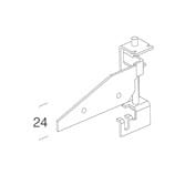 Disano - Accessoire 901 Etrier réglable 4 pièces galvanisé
