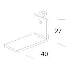 Disano - Accessoire 899 Etrier en acier galvanisé livré par 4 pièces
