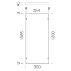 Disano - Accessoire 595 Cadre Saillie 1200X300 en aluminium