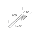 Disano - Accessoire 326 Etrier Reglable galvanisé