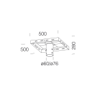 Disano - Accessoire 164 Etrier Pour Poteau galvanisé