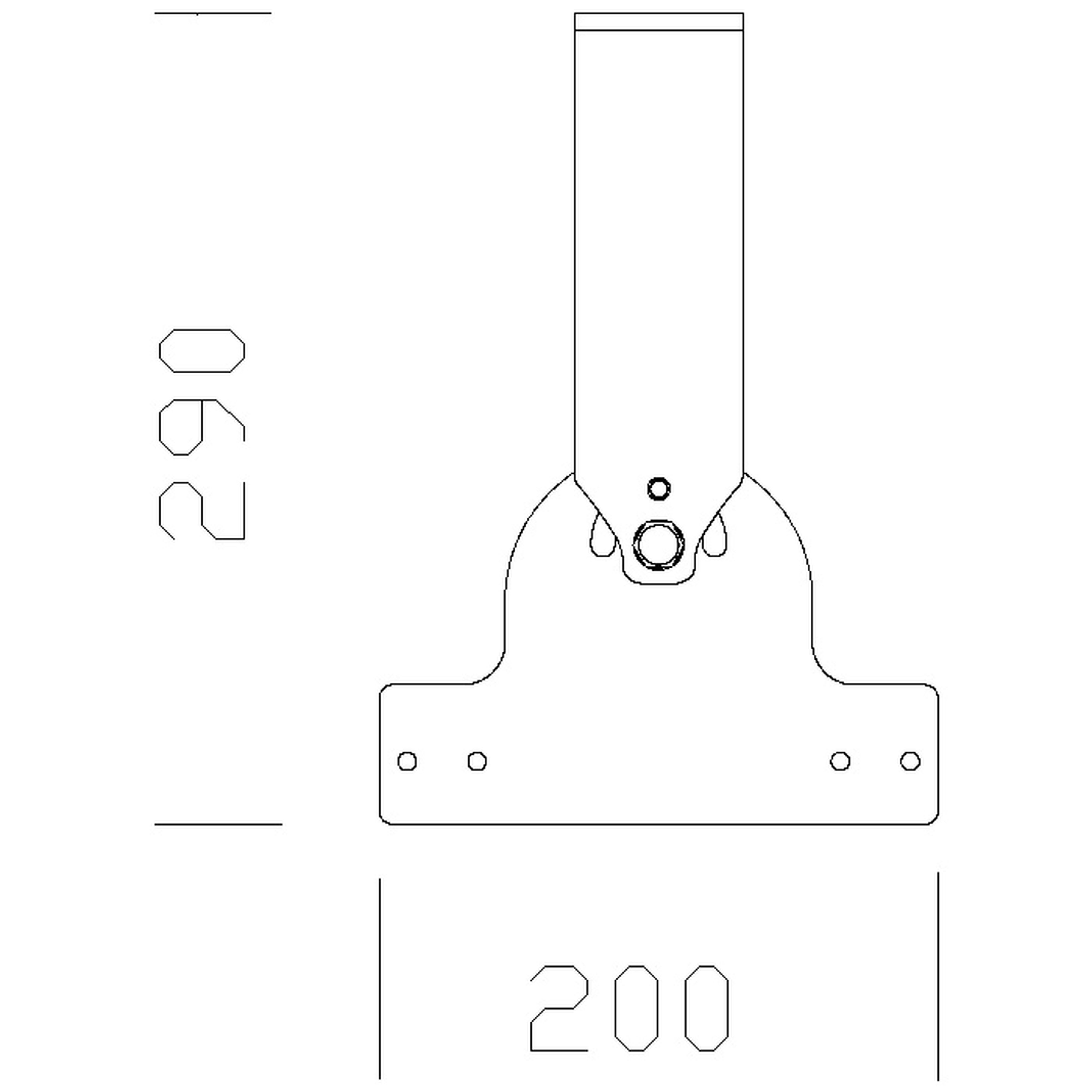 Disano - Accessoire 530 Etrier orientable Inox en acier