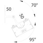 Disano - Accessoire 591 Etrier orientable RADON argent vendu par 2