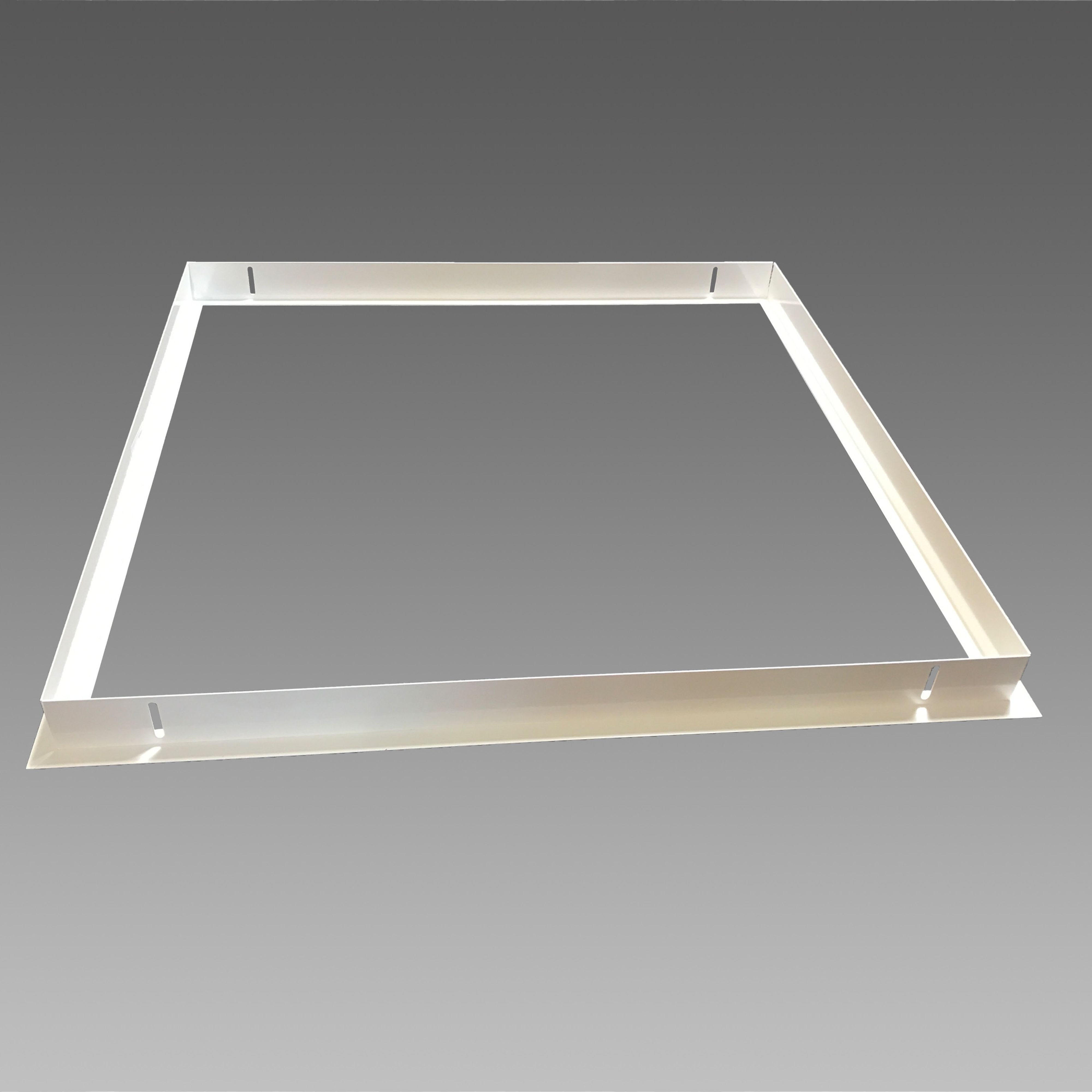Disano - Cadre encastré pour Dalle 1200X300 en acier laqué blanc pour plafond à découpe
