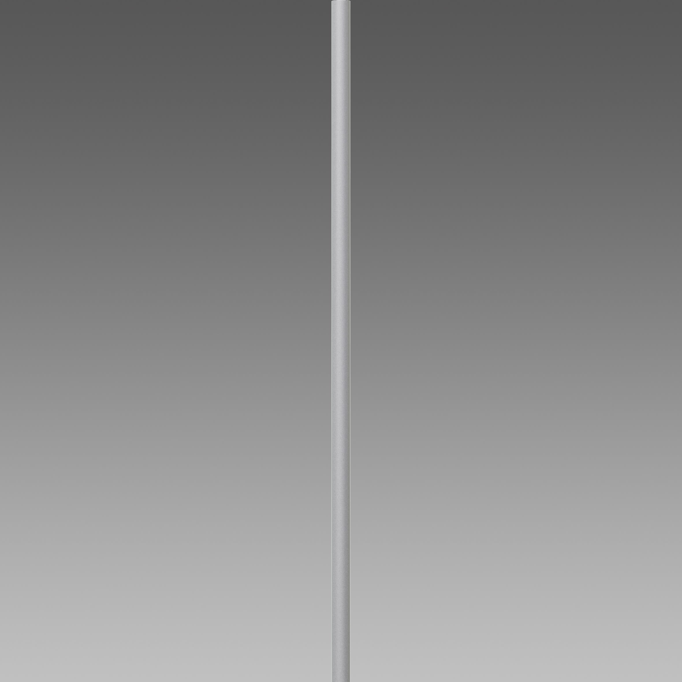 Disano - Mât 3M50 argent sablé Droit 90 et réducteur 60 sans tiges