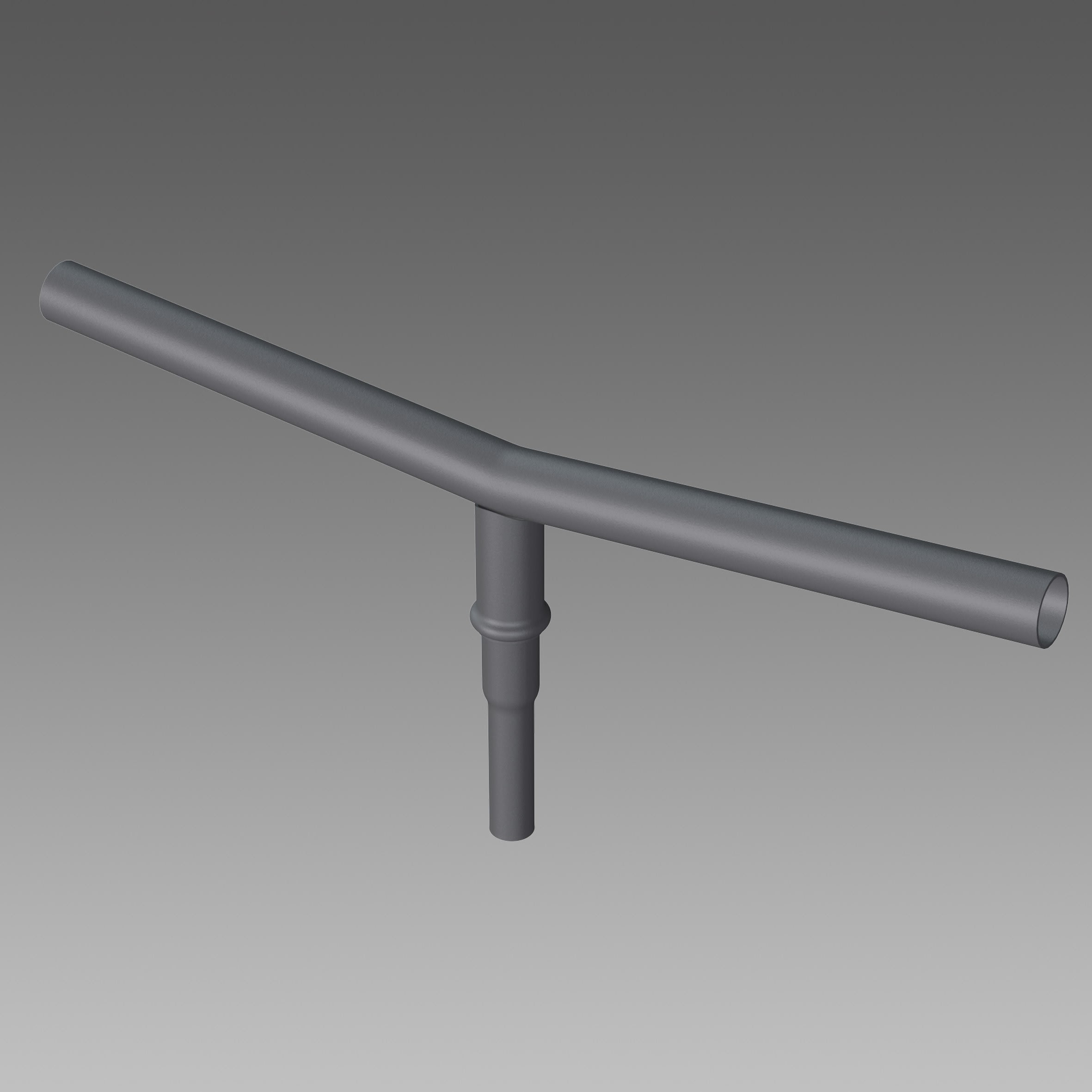 Disano - CRT Double crosse argent sablé 0,5M 180D pour mât Cylindro Conique