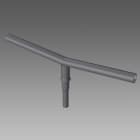 Disano - CRT Double crosse argent sablé 0,5M 180D pour mât Cylindro Conique