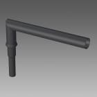 Disano - CRT Simple crosse graphite 0,5M pour mât Cylindro Conique