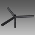 Disano - CRT Triple crosse graphite 0,5M 120D pour mât Cylindro Conique