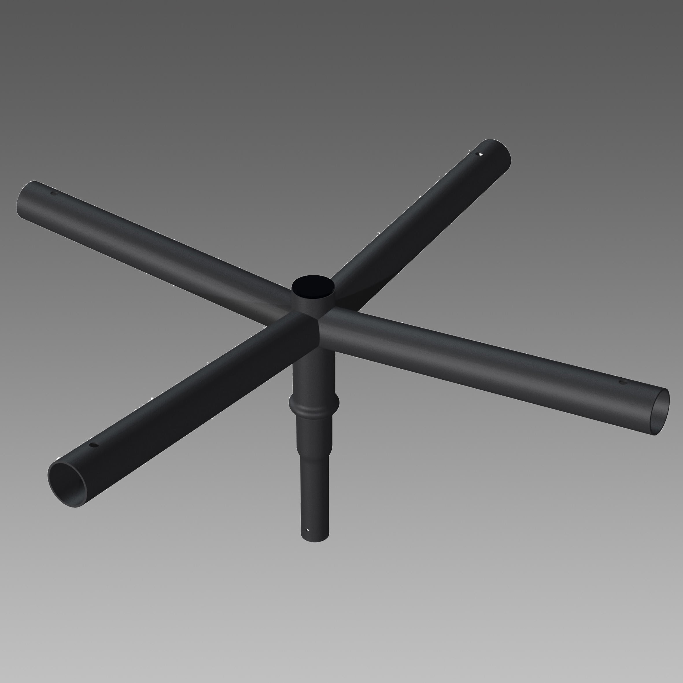 Disano - CRT Quatruple crosse graphite 0,5M pour mât Cylindro Conique