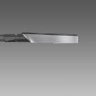 Disano - TORPEDO 1242 Led 25W pose en crosse gris + RAL7021 asymetrique 4000K