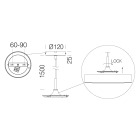 Disano - Accessoire 2516 pour suspension GLOBO blanc