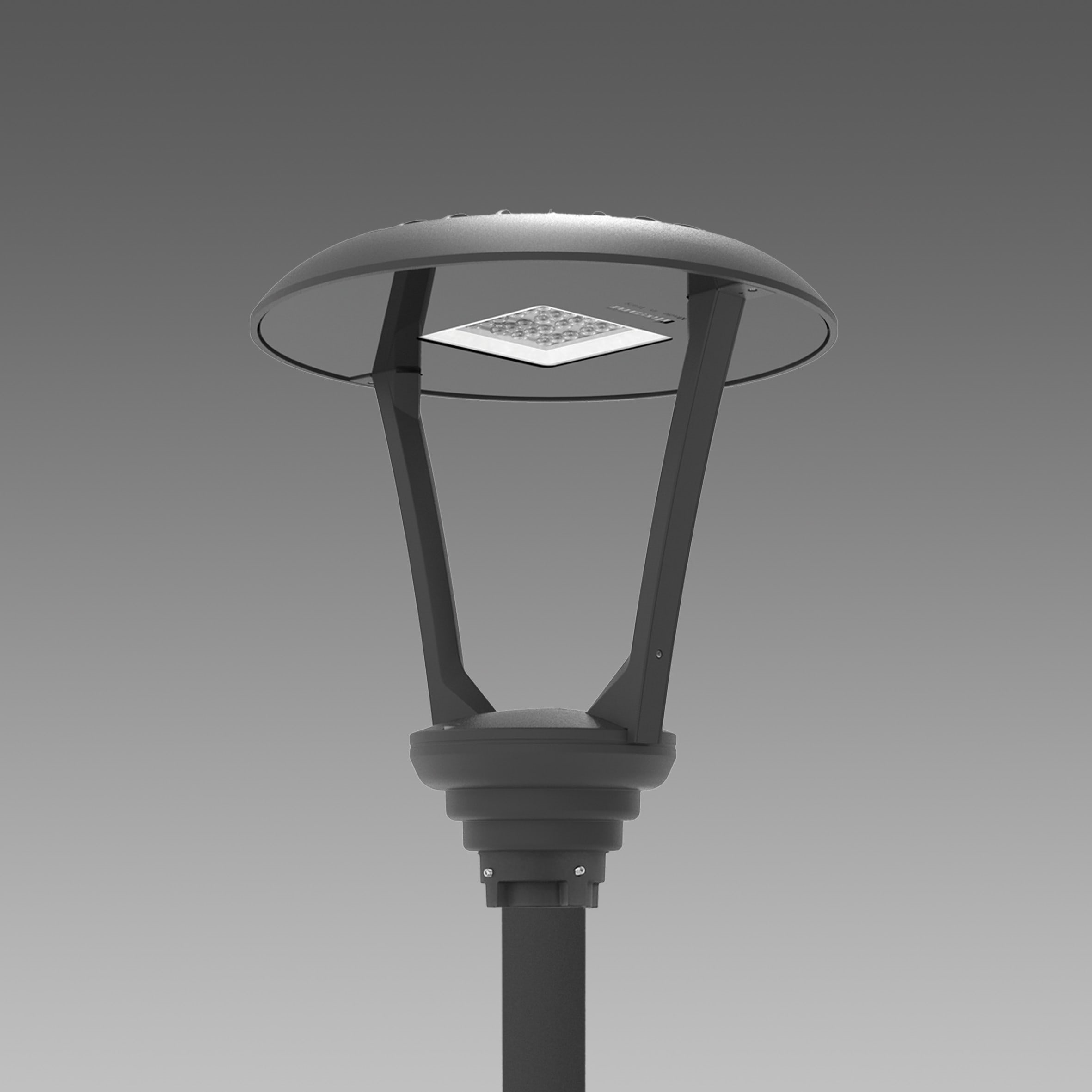 Disano - ISEO 4 3363 Led 14W piste cyclable-parcours 4000K RAL7021