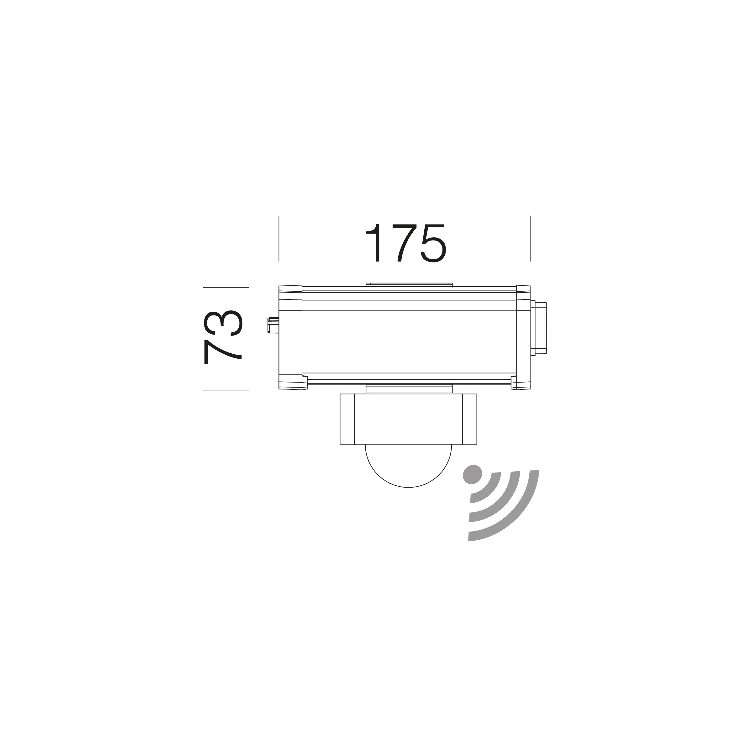 Disano - Accessoire 6694 Module de détection présence et luminosité KENDO blanc