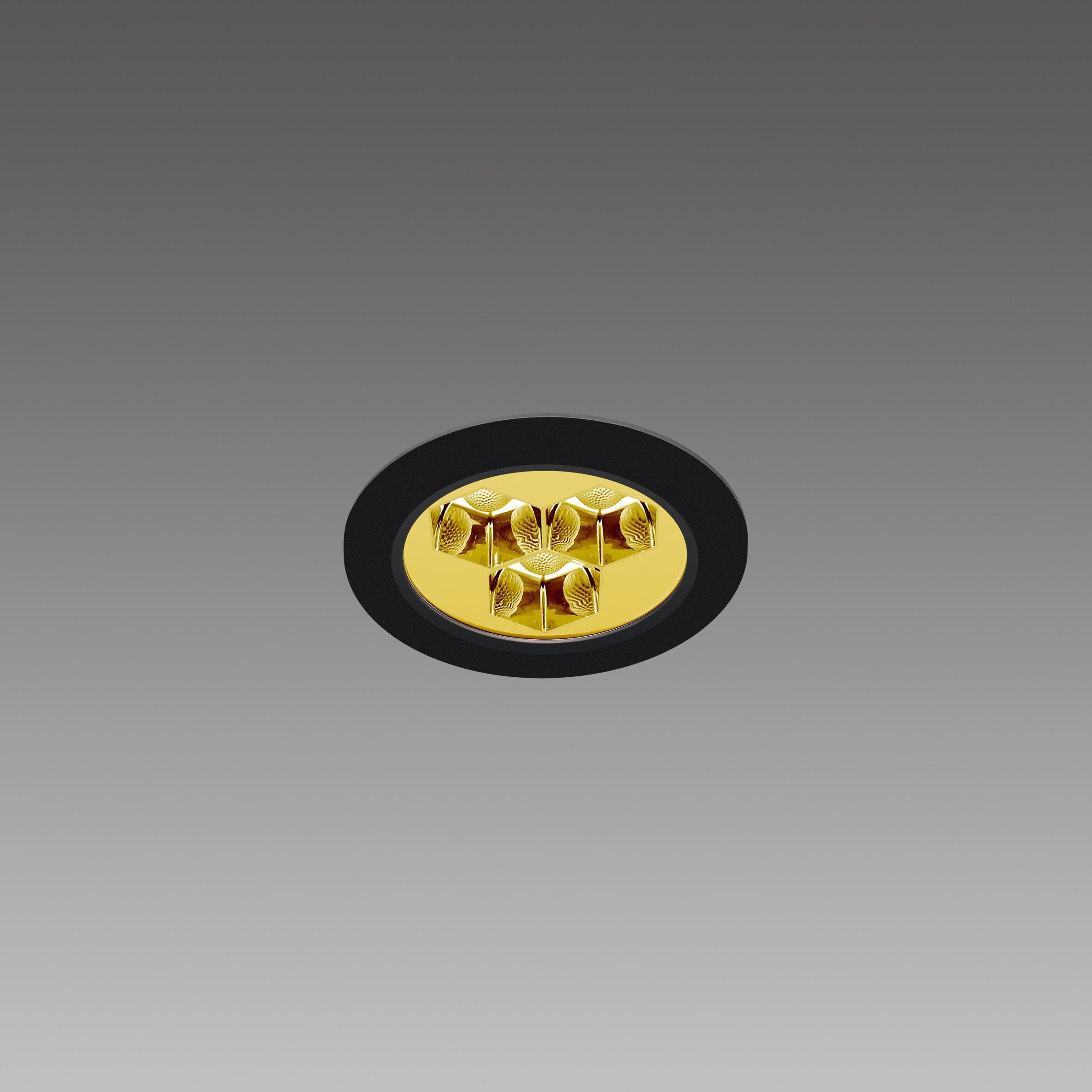 Disano - HEALTH DARK 912 Led Dip Switch 10W or noir 4000K diamètre 121
