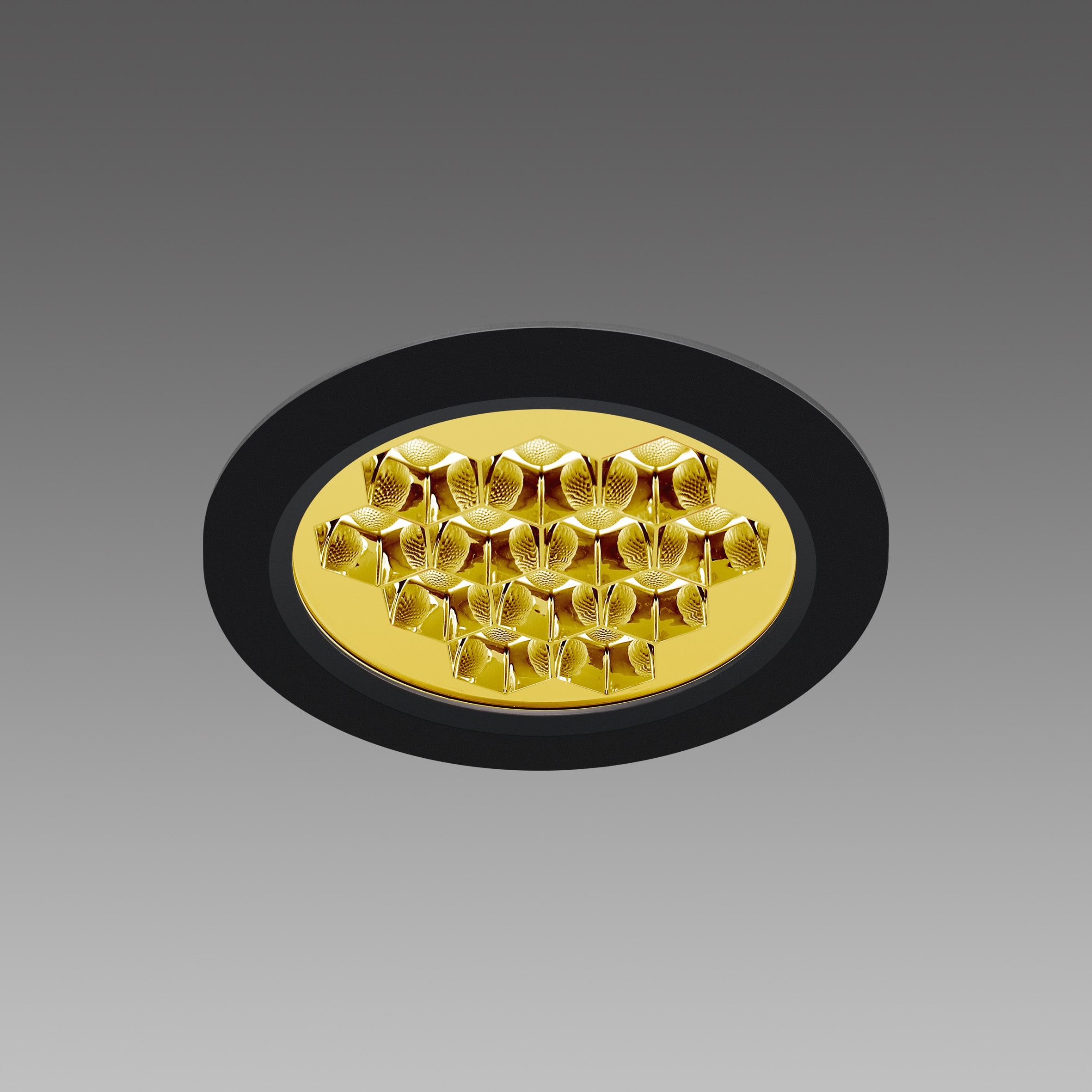 Disano - HEALTH DARK 912 Led Dip Switch 19W or noir 4000K diamètre 172