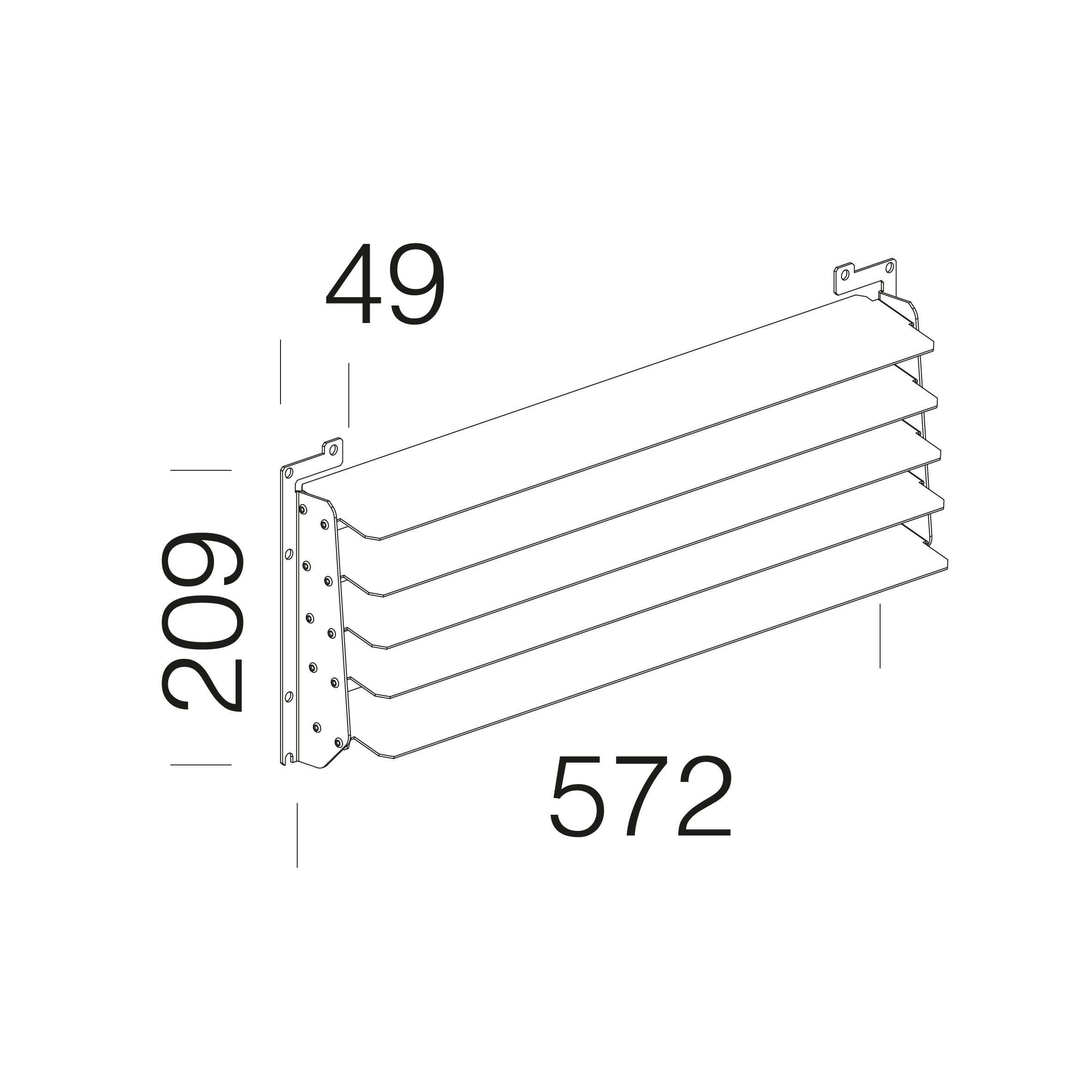 Disano - Accessoire 27 Grille anti-éblouissement XS pour FORUM RAL7021