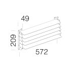 Disano - Accessoire 27 Grille anti-éblouissement XS pour FORUM RAL7021