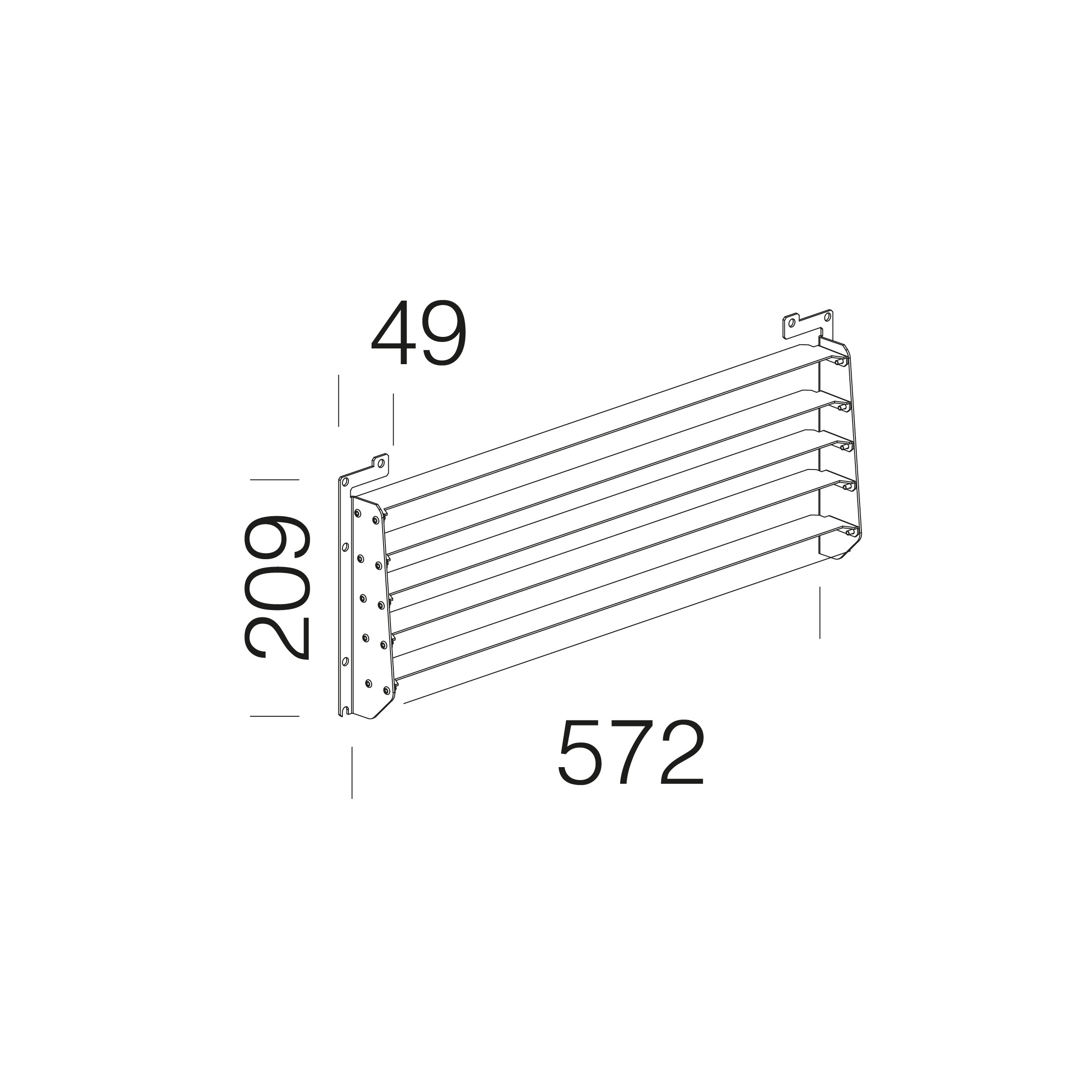 Disano - Accessoire 29 Grille anti-éblouissement M pour FORUM RAL7021