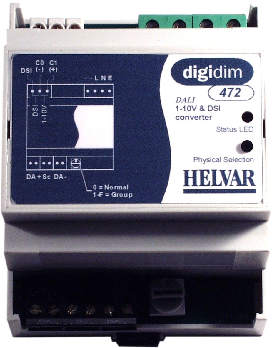 Disano - Convertisseur dali Vers 1-10V programmation Helvar