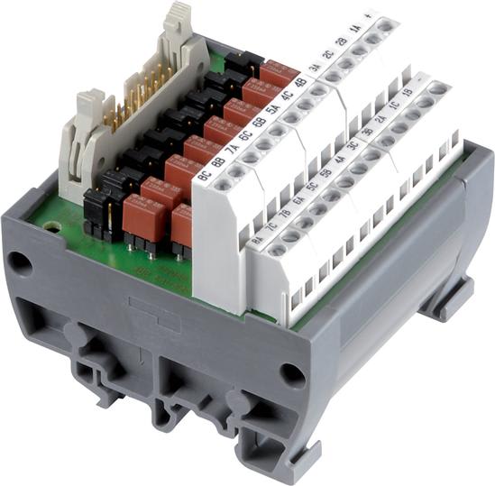 Te Entrelec - Platine Interface Bifilaire He10/20 16 Voies Fusible