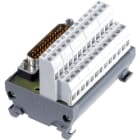 Te Entrelec - Interface Monofilaire avec Connecteur Mâle Subd 25 Poles