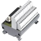 Te Entrelec - Interface Monofilaire avec Connecteur Femelle Subd 25 Poles